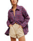 ფოტო #1 პროდუქტის Women's Cardiff Plaid Shirt