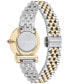 ფოტო #3 პროდუქტის Salvatore Women's Gancini Swiss Two-Tone Stainless Steel Bracelet Watch 28mm