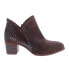 Фото #1 товара Bed Stu Carla F393009 Womens Brown Leather Zipper Ankle & Booties Boots 7.5