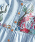 ფოტო #3 პროდუქტის Toddler & Little Girls The Little Mermaid Cotton Chambray Dress