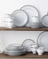 Charlotta Platinum 60 Piece Dinnerware Set, Service for 12