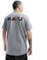 Kavu botanical logo front t-shirt in grey