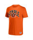 ფოტო #3 პროდუქტის Men's NFL X Staple Orange Cincinnati Bengals Lockup Logo Short Sleeve T-shirt
