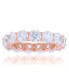 Фото #1 товара Кольцо Macy's White CZ Eternity Band 14k RGSS