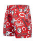 Men's Black Cincinnati Reds Toss Logo Woven Shorts