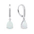 Фото #1 товара Decent silver earrings with synthetic opals EA652W