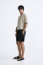 Linen - cotton bermuda shorts