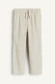 Фото #5 товара Linen-blend Pull-on Pants