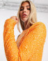 Фото #4 товара Kyo The Brand sequin one shoulder mini dress in orange