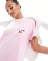 Фото #4 товара Polo Ralph Lauren Sport Capsule jersey t-shirt dress with logo in pink