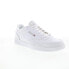 Фото #2 товара Reebok Club Memt Mens White Leather Lace Up Lifestyle Sneakers Shoes