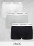 Фото #2 товара Calvin Klein low rise trunks 3 pack in cotton stretch - MULTI