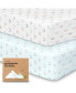 Фото #1 товара 2-Pack Mini Crib Sheets, Pack and Play Sheets Fitted, Pack N Play Sheets, Organic Fitted Crib Sheet Cover