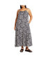 Фото #1 товара Plus Size Erica Print Maxi Dress