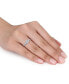 ფოტო #2 პროდუქტის Diamond Princess Quad Cluster Engagement Ring (3/4 ct. t.w.) in 14k White Gold