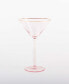 Glass Stemmed Martini Glasses, Set of 4