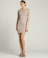 Фото #2 товара Onxy Nite Women's Boat Neck Lace Dress Taupe 10