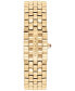 ფოტო #3 პროდუქტის Women's Swiss Gold Ion Stainless Steel Bracelet Watch 19x30mm