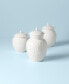 Opal Innocence Carved Set of 3 Kitchen Canisters