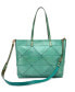 ფოტო #10 პროდუქტის Women's Genuine Leather Prism Tote Bag