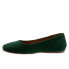 Softwalk Shiraz S2160-335 Womens Green Suede Slip On Ballet Flats Shoes 5 - фото #4