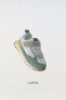 Фото #2 товара Кожаные кроссовки из разных материалов ZARA