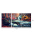 Decor Autumn Forest 3 Piece Wrapped Canvas Wall Art -27" x 60"