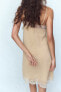 Фото #16 товара Платье в бельевом стиле с кружевной отделкой ZARA