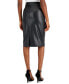 ფოტო #2 პროდუქტის Women's Pull-On Faux Leather Skimmer Skirt