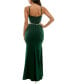 ფოტო #5 პროდუქტის Juniors' Embellished Cutout Scuba Crepe Sleeveless Gown