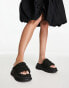 Фото #1 товара Bronx Bru-te puffy strap chunky sandal in black