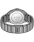 ფოტო #3 პროდუქტის Men's Walker Quartz Basic Calendar Ionic Plated Gray Steel Watch 41mm