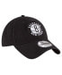 Фото #2 товара Men's Black Brooklyn Nets Team 2.0 9TWENTY Adjustable Hat