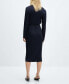 ფოტო #3 პროდუქტის Women's Belt Wrap Dress