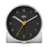 Braun BC01WB - Quartz alarm clock - Round - Black - White - 12h - Analog - Battery