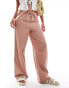 New Look wide leg trousers in light brown