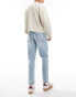 Фото #3 товара Bershka straight vintage jean in light blue