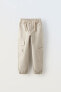 Фото #1 товара Холщовые брюки с карманами ZARA
