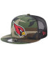 Фото #1 товара Men's Camo Arizona Cardinals Classic Trucker 9FIFTY Snapback Hat