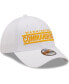 Фото #4 товара Men's White Washington Commanders Wordmark Iced II 39THIRTY Flex Hat