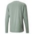 Puma Studio Graphic Crew Neck Long Sleeve T-Shirt Mens Green Casual Tops 5210247