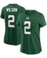 Фото #1 товара Women's Zach Wilson Green New York Jets 2021 NFL Draft First Round Pick Player Name Number T-shirt
