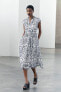 Фото #5 товара Платье с контрастной вышивкой — zw collection ZARA
