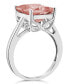 ფოტო #3 პროდუქტის Morganite (3 ct. t.w.) Ring in 14K White Gold