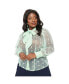 ფოტო #1 პროდუქტის Plus Size Sheer Long Sleeve Neck Tie Gwen Blouse