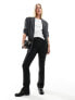 Фото #1 товара Mango straight leg pleat front trouser in black