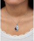 ფოტო #3 პროდუქტის Womens Frozen II Elsa and Anna Pendant Necklace