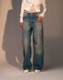 Topshop Lover jeans in dirty mid blue Dirty Mid Blue, W25 L32 - фото #4