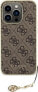 Guess Guess GUHCP15LGF4GBR iPhone 15 Pro 6.1" brązowy/brown hardcase 4G Charms Collection