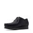 Фото #4 товара Clarks Wallabee 26174031 Mens Black Leather Oxfords & Lace Ups Casual Shoes